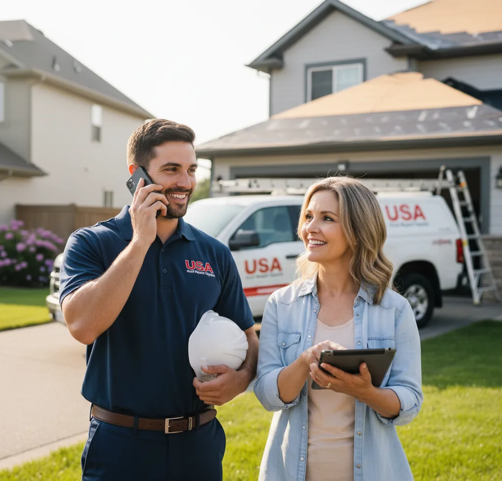 USA Roof Repair Experts customer support in Cuba City